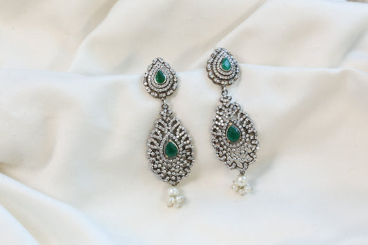 Chandini Oxidized CZ Earrings - Style 3