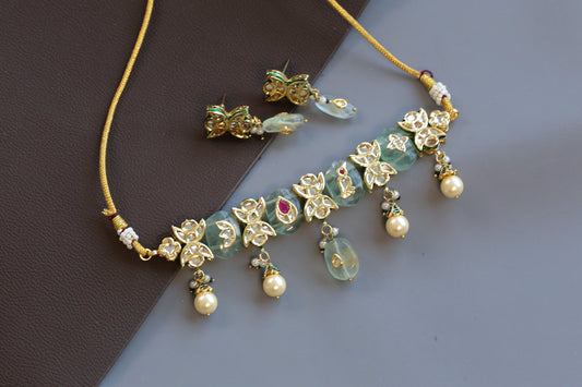 Chandrika Jadau Choker Necklace Set