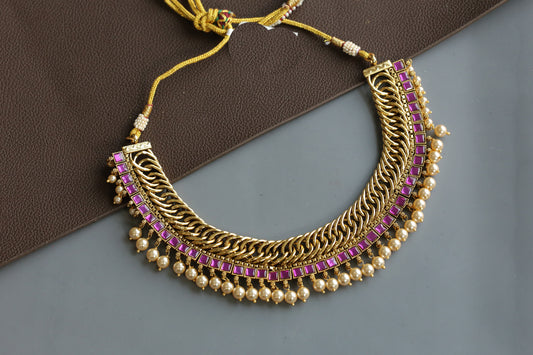 Sutarla Kemp Stone Necklace - Ruby