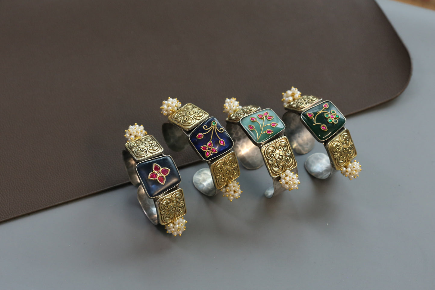Fusion Hammered Bangle Cuffs