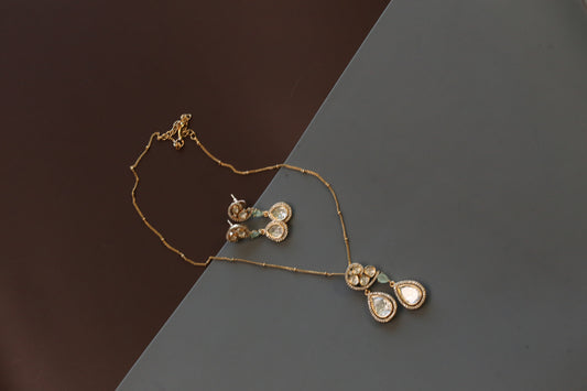 Dainty Mint Pendant Set