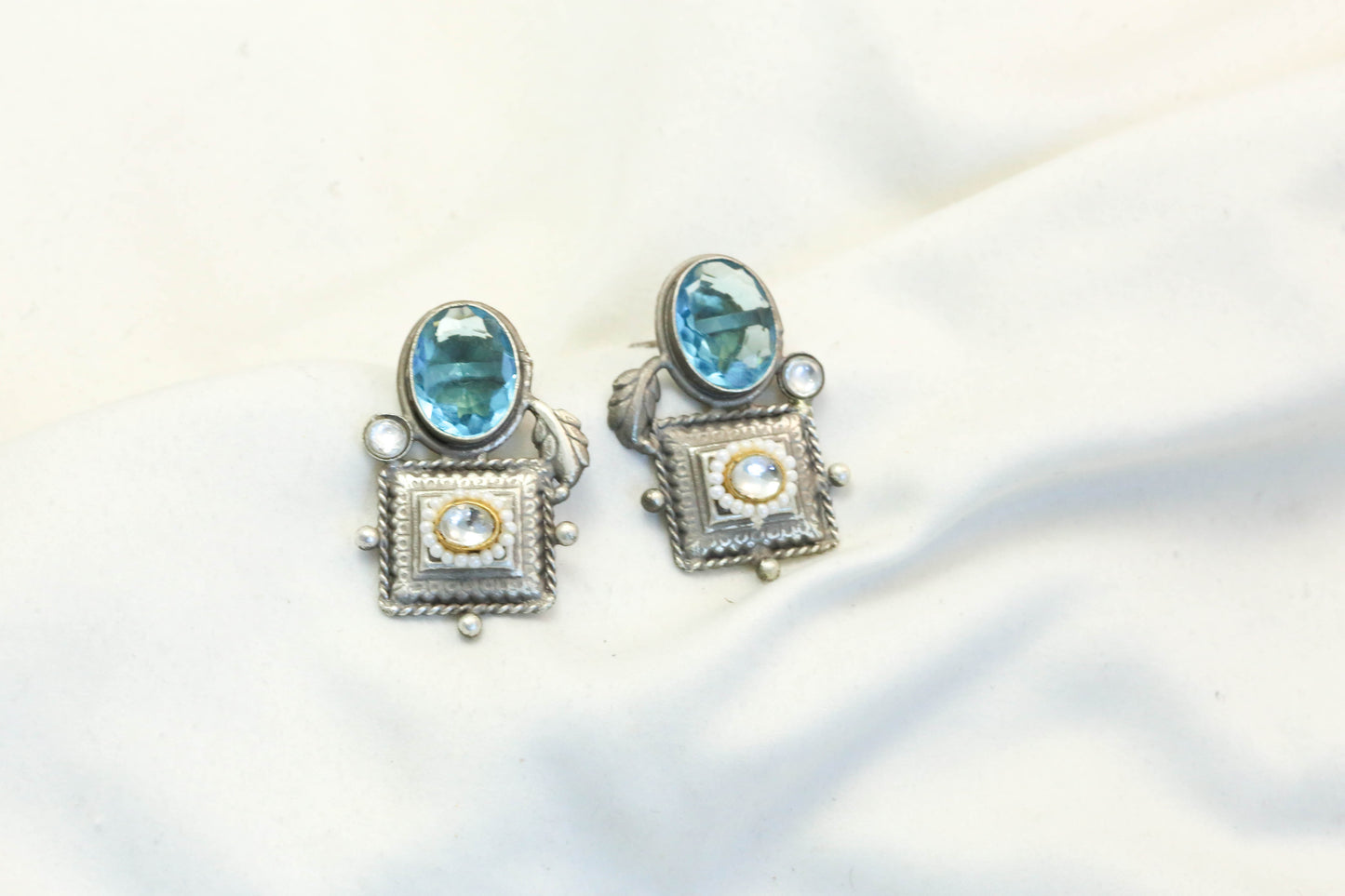 Kundan Fusion Earrings-  ABJOC-21