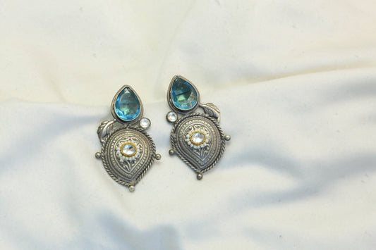 Kundan Fusion Earrings-  ABJOC-19