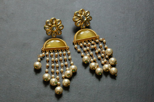 Yellow Candy Stone Earrings