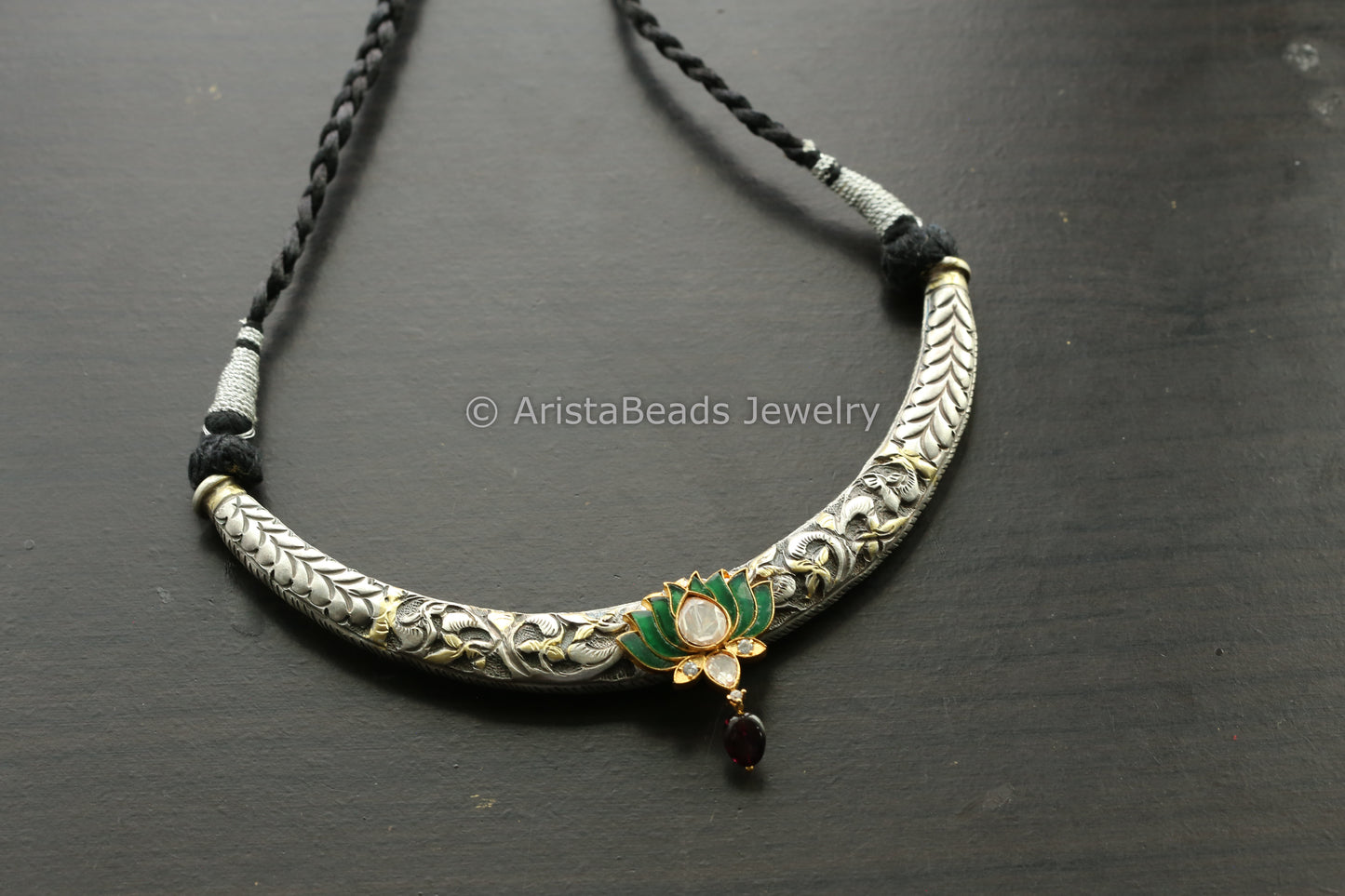 Next To Real Silver Replica Hasli - Moissanite Stone Lotus