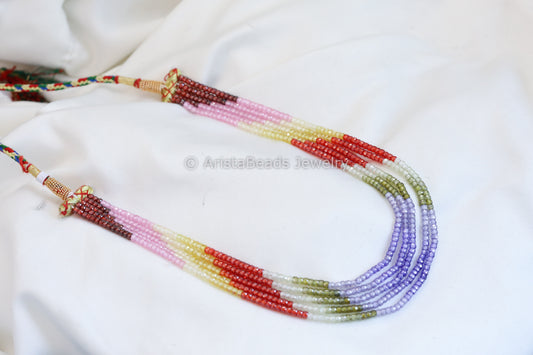 5 Strand Hydro Bead Necklace - Multicolor