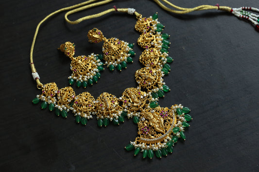 Dasavatar Gram Gold Necklace Setps