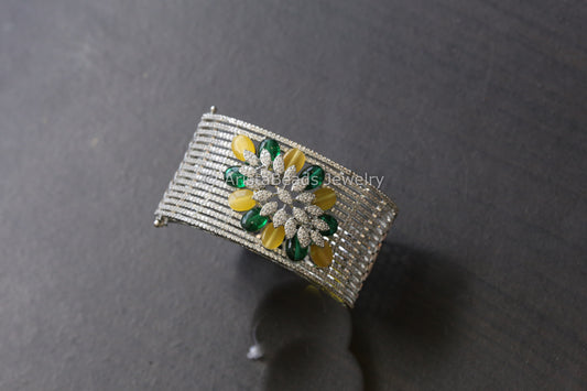 Boutique Collection CZ Bracelet (Openable)- Yellow