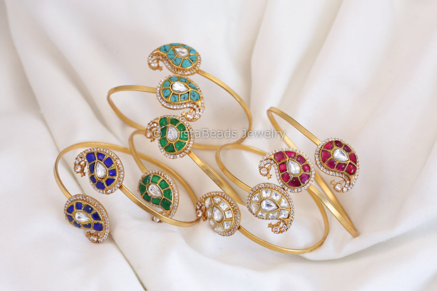 Jadau & CZ Adjustable Bracelets- Style 2