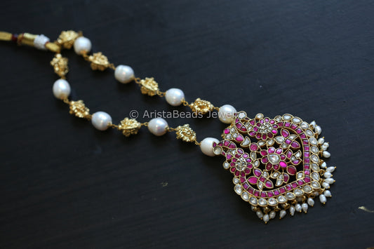 Real Jadau Necklace - Ruby