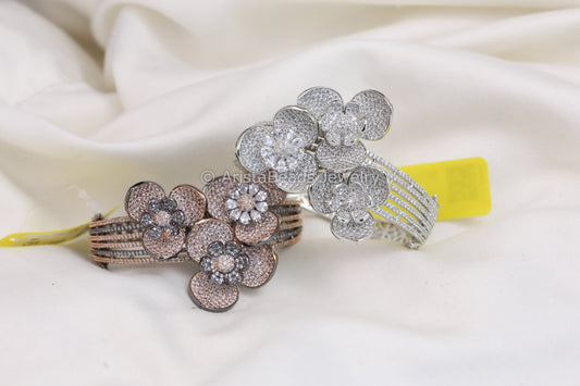 Contemporary CZ Bracelet  Bangle(Openable)