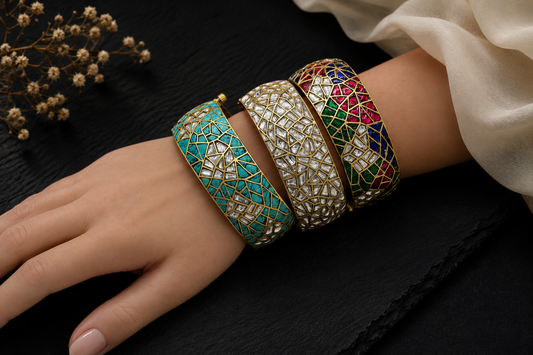 Sunidhi Takkar Jadau Kundan Bangle (2.6 Openable)