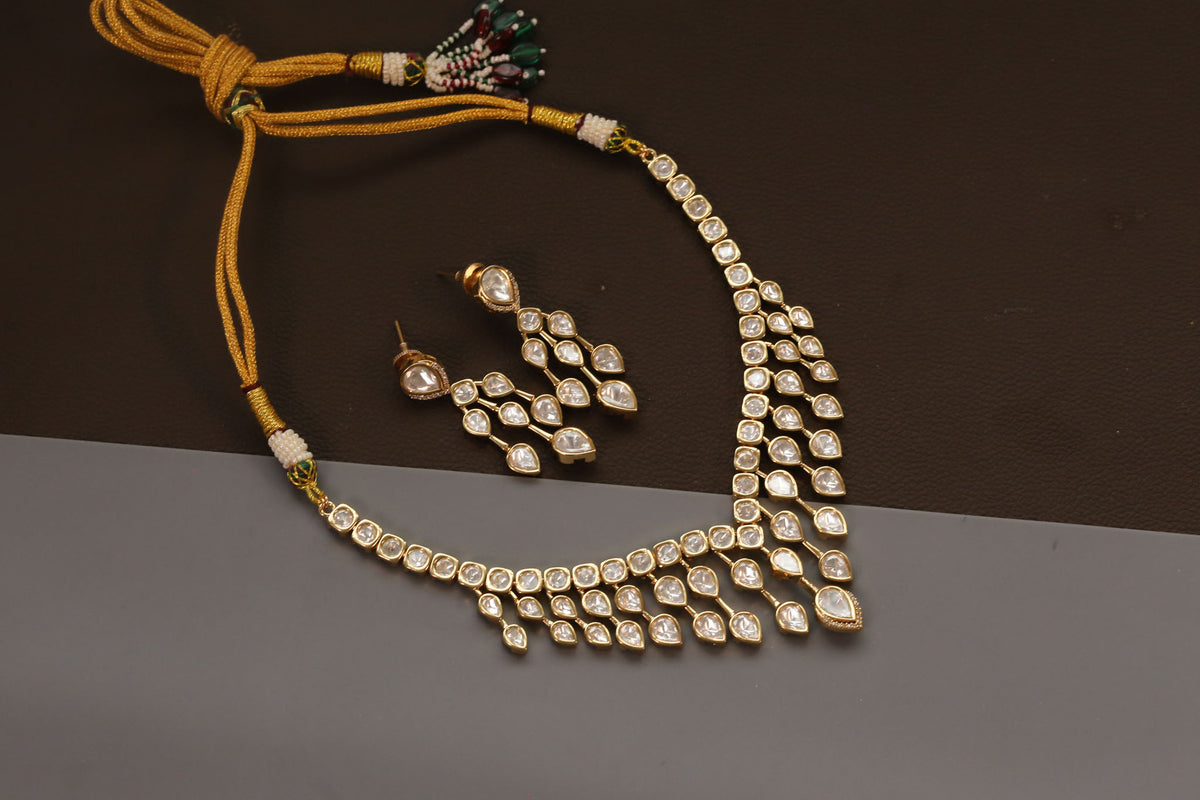Jharna Uncut Polki Necklace Set