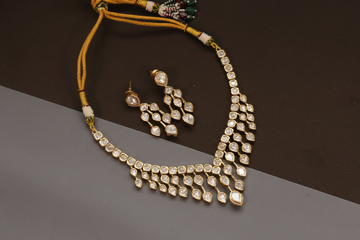Jharna Uncut Polki Necklace Set