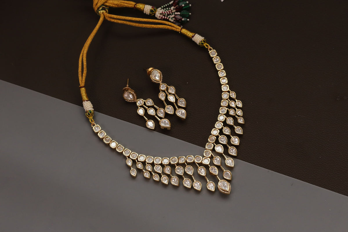 Jharna Uncut Polki Necklace Set