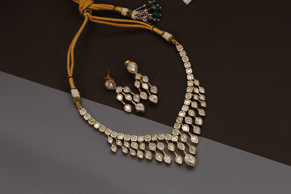 Jharna Uncut Polki Necklace Set