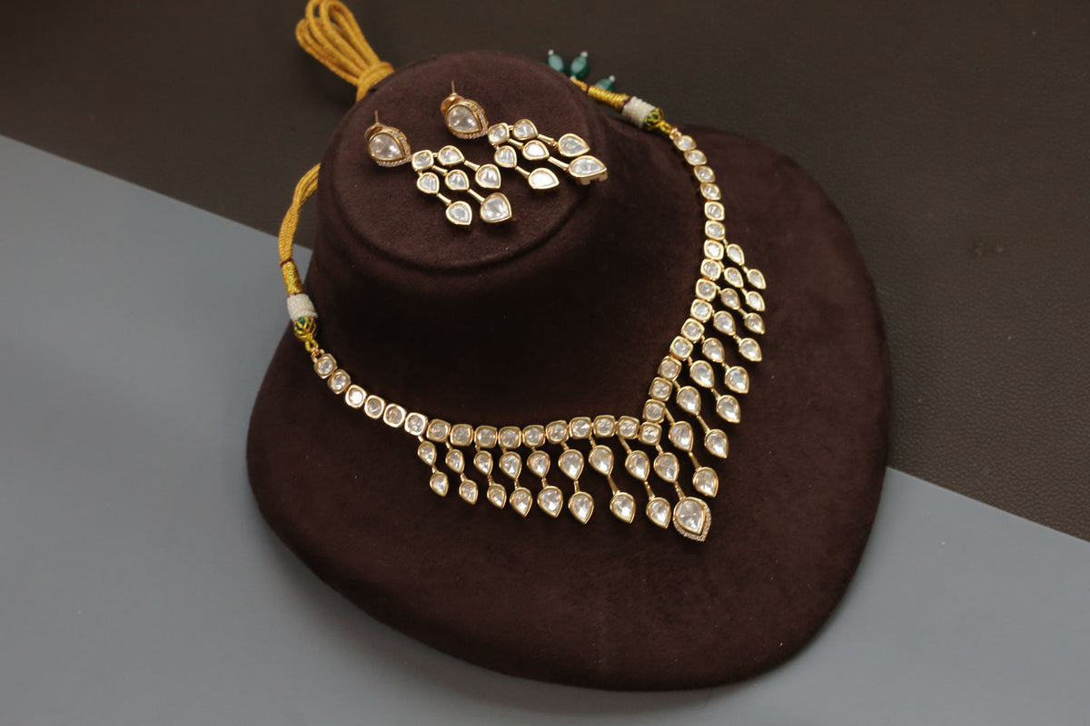 Jharna Uncut Polki Necklace Set