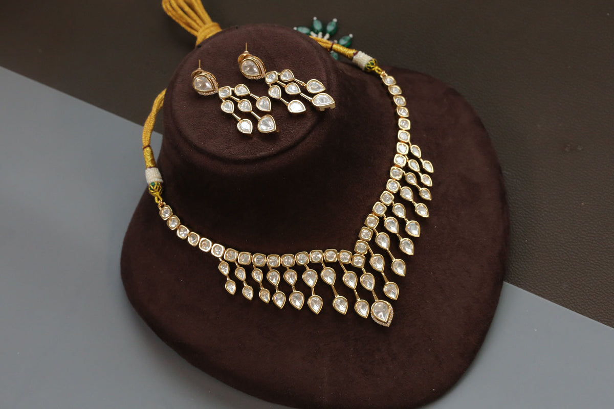 Jharna Uncut Polki Necklace Set