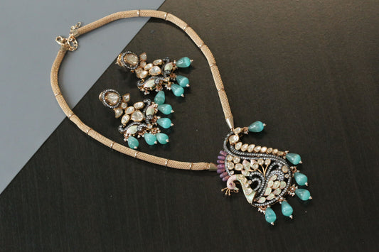 Yashika Enamel & LV Moissanite Set