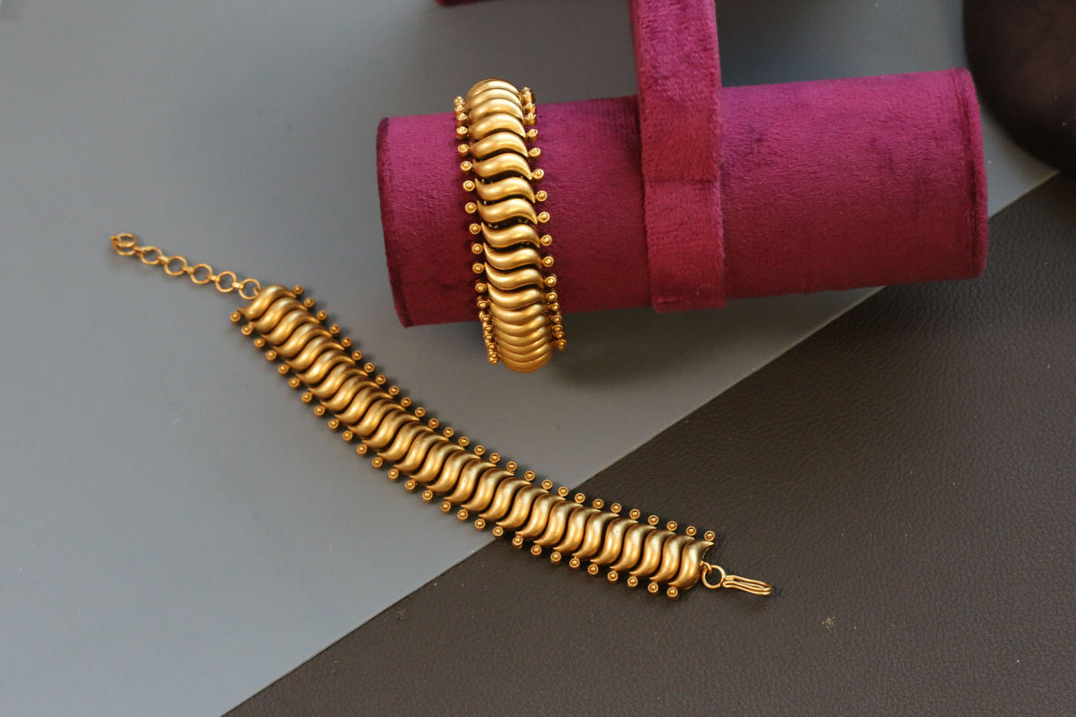 Brass Base Sutlara Flexible Bracelet