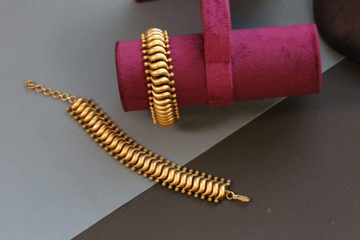 Brass Base Sutlara Flexible Bracelet