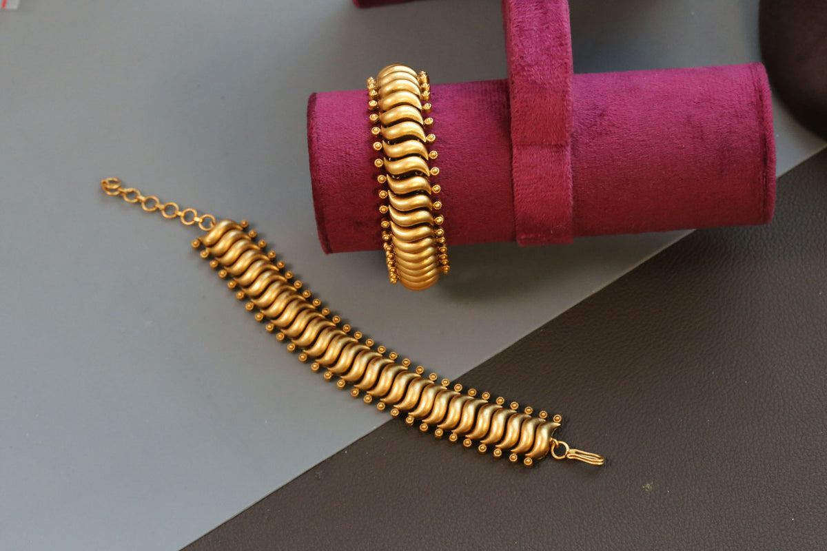 Brass Base Sutlara Flexible Bracelet