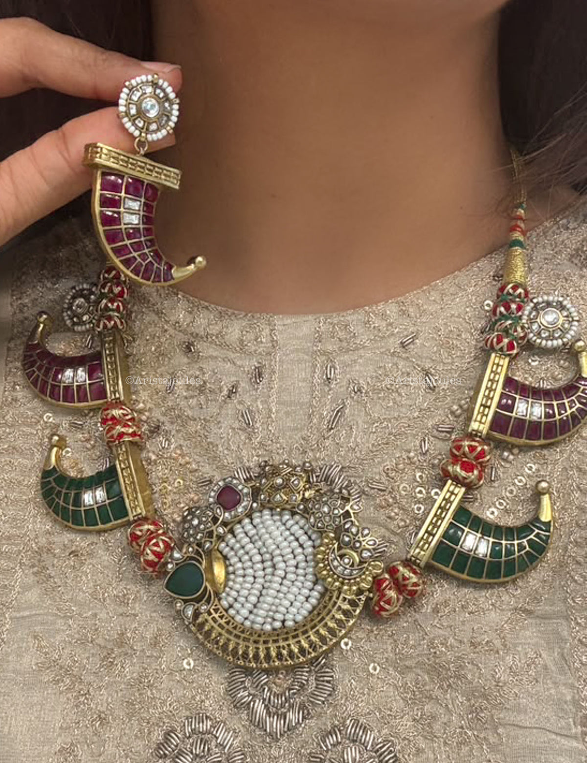One Of A Kind Vintage Polish Claw Necklace Set