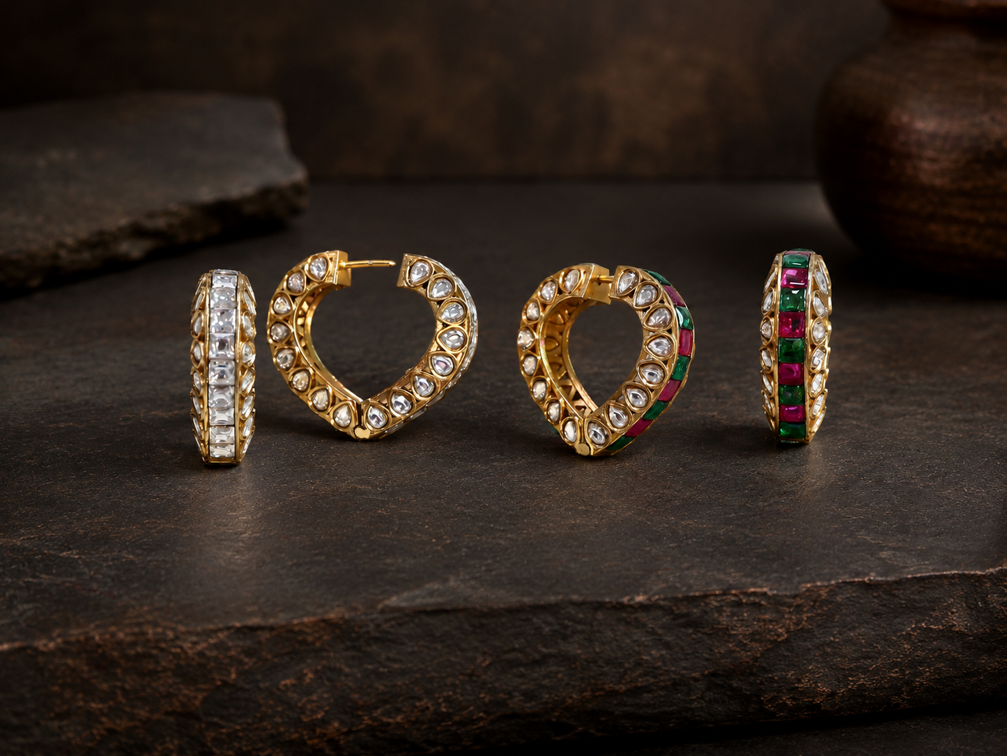 Classic Jadau Hoops