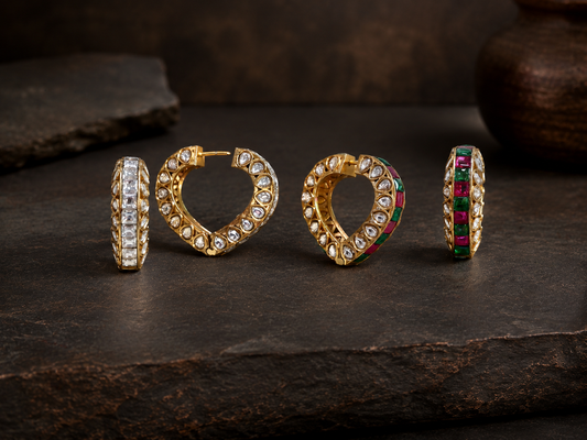 Classic Jadau Hoops