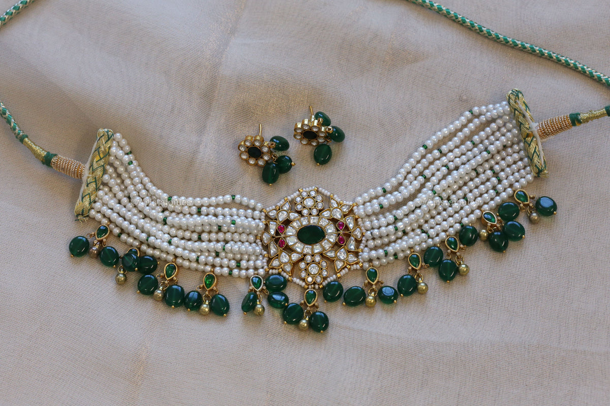 Rani Jadau Kundan Choker Set