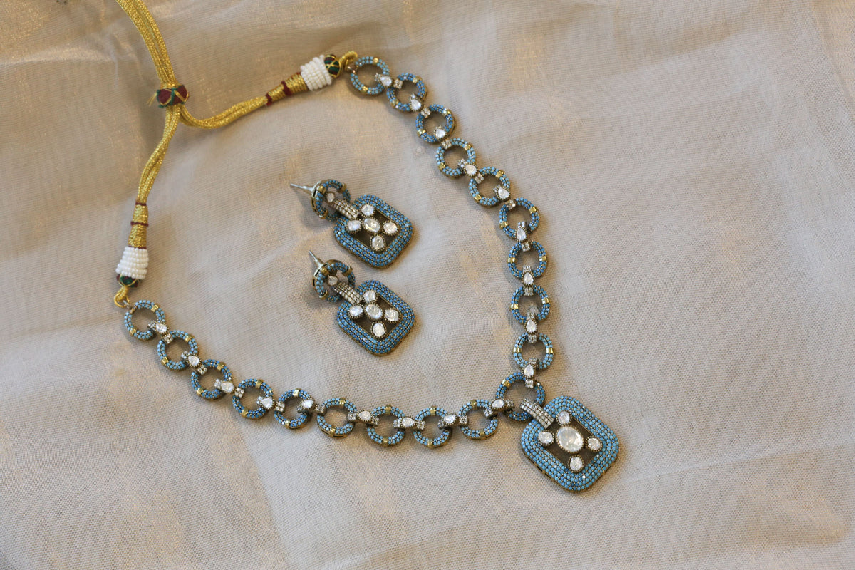 Claire Premium CZ Set  - Turquoise