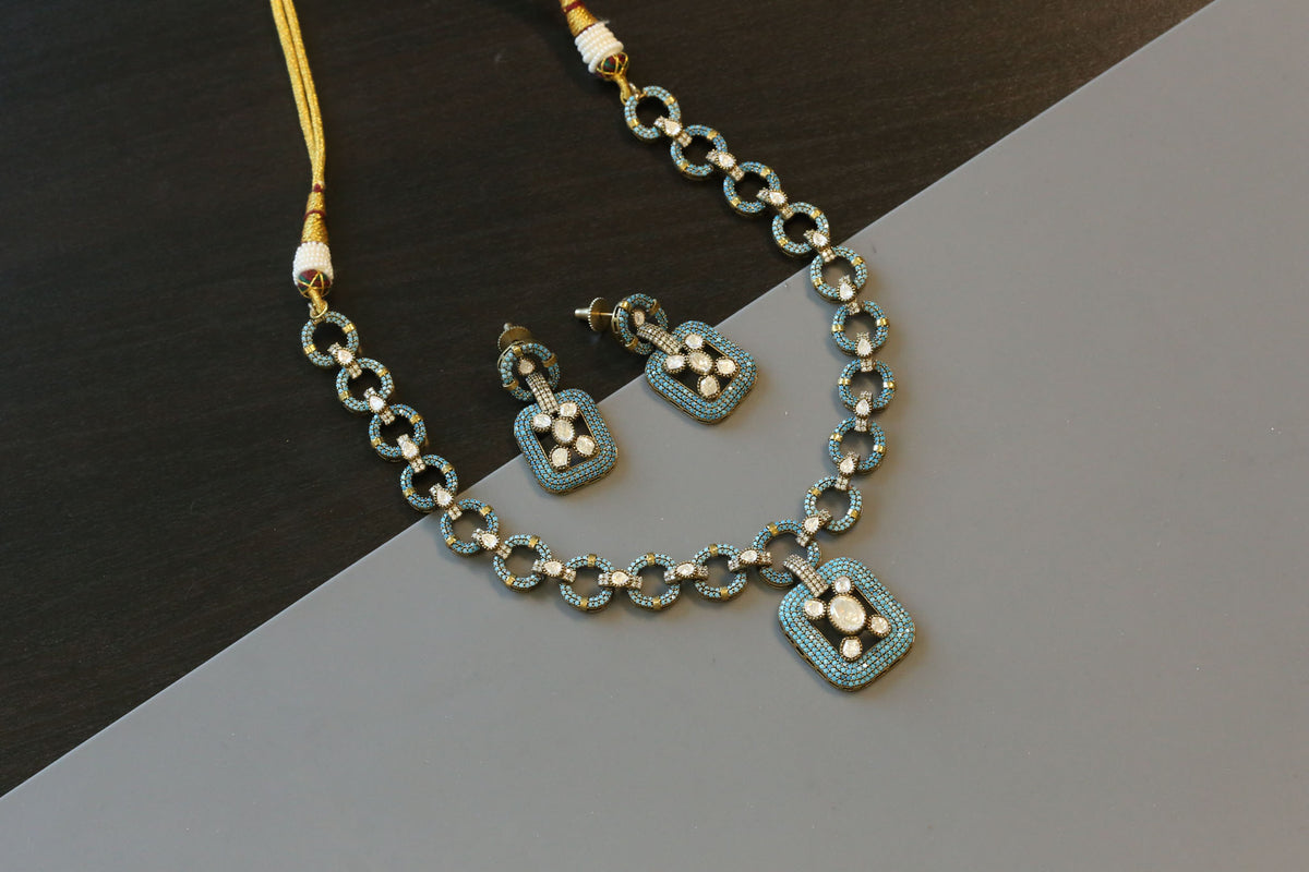 Claire Premium CZ Set  - Turquoise