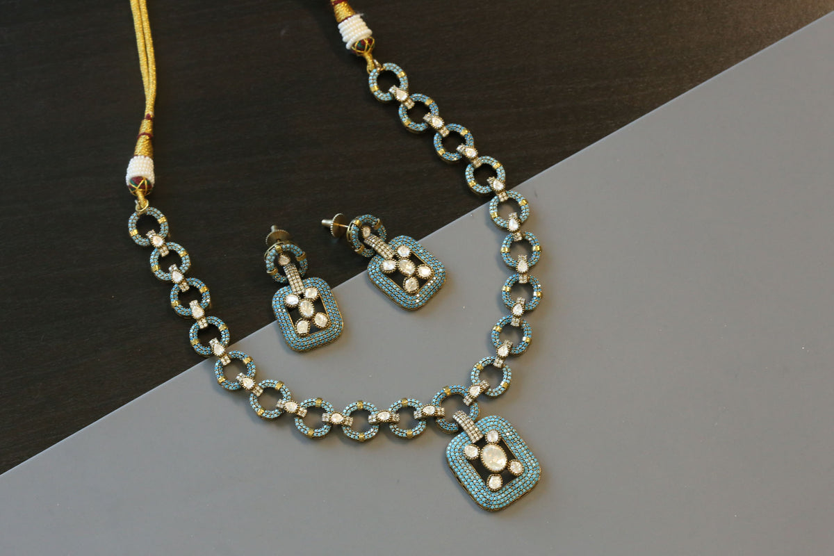 Claire Premium CZ Set  - Turquoise