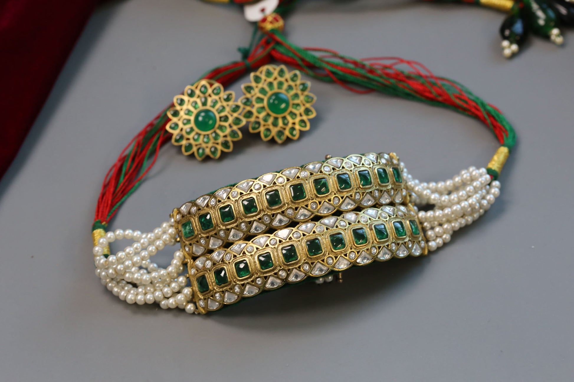 Designer Vintage Polish Jadau Choker Set