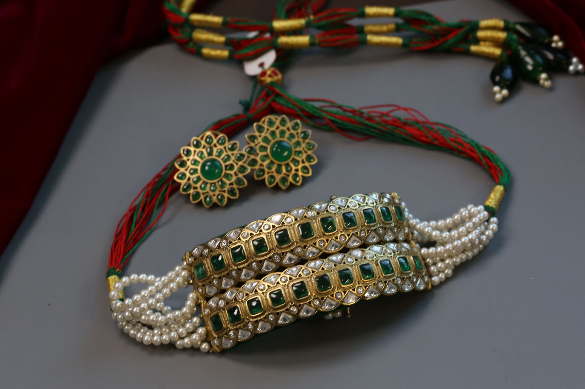 Designer Vintage Polish Jadau Choker Set