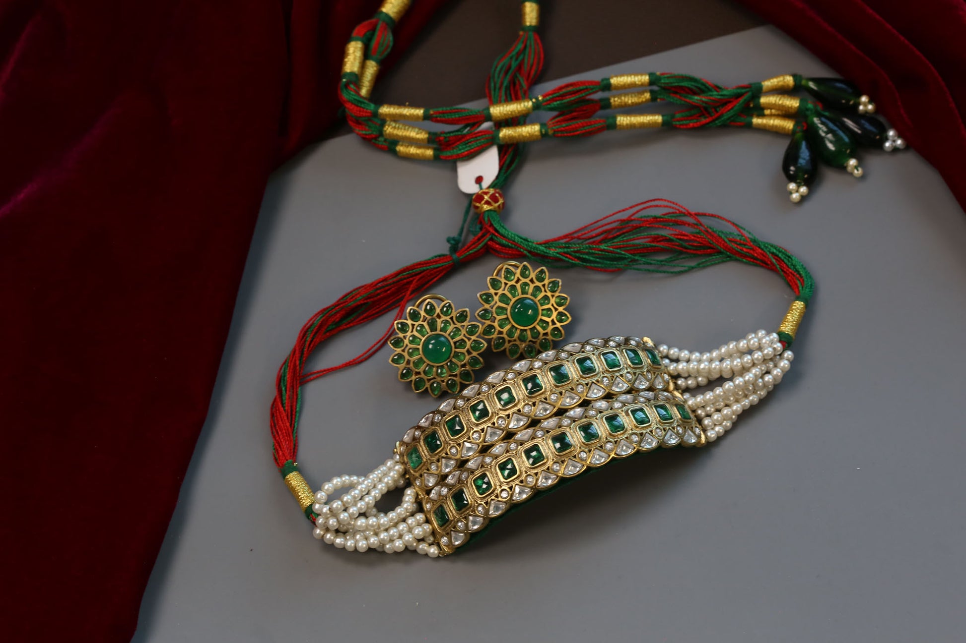 Designer Vintage Polish Jadau Choker Set