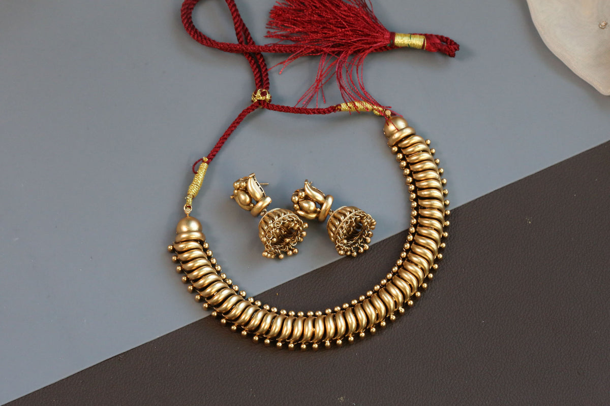 Sutlara Necklace Set -Gold