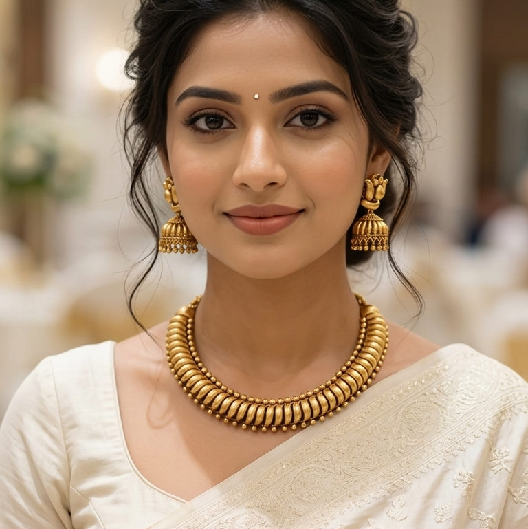 Sutlara Necklace Set -Gold
