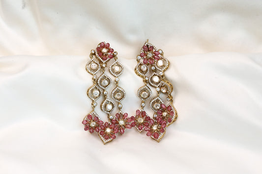 Pota Micro CZ & Real Moissanite Earrings