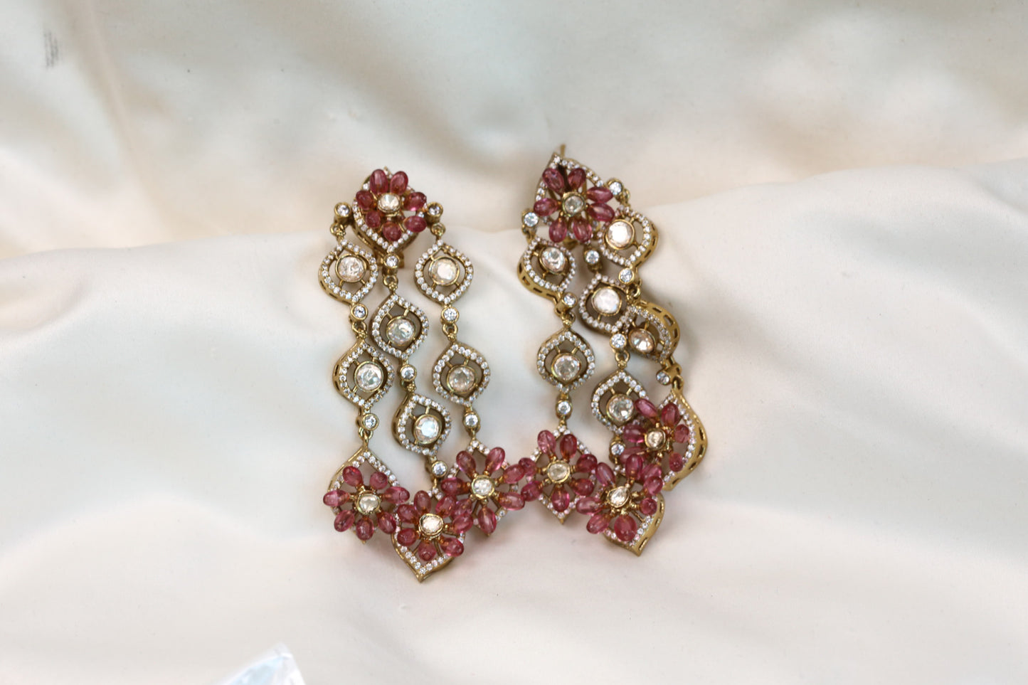 Pota Micro CZ & Real Moissanite Earrings