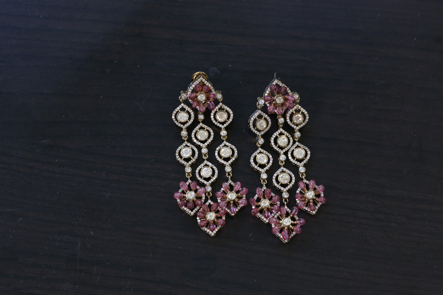 Pota Micro CZ & Real Moissanite Earrings