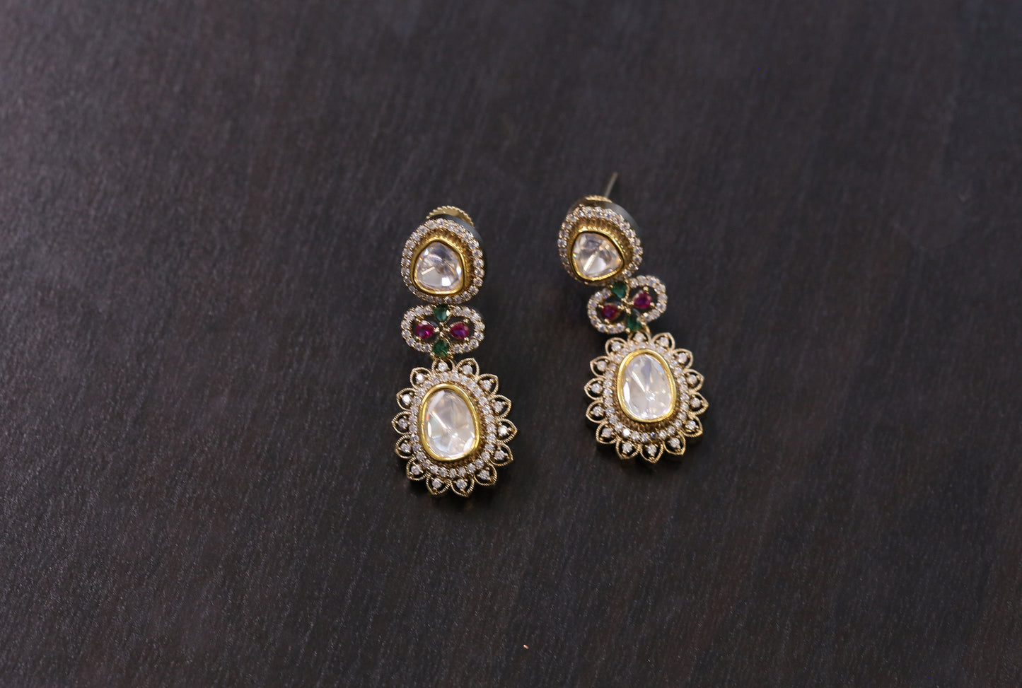 Priti Polki CZ Earrings (102-06)