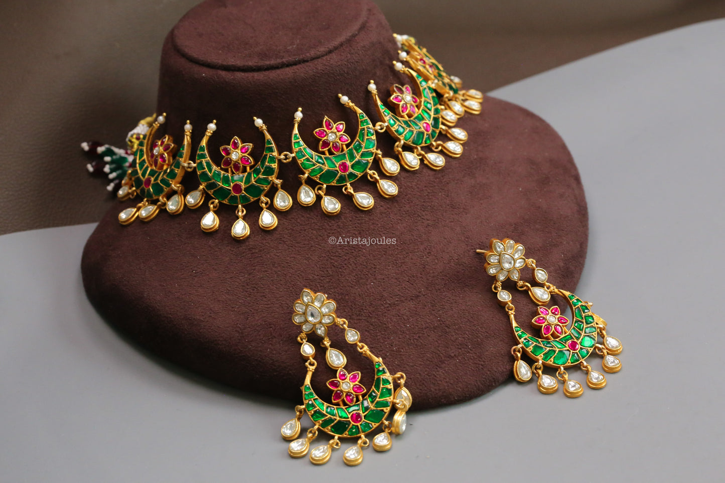Chandrika Premium Jadau Kundan Set - Green