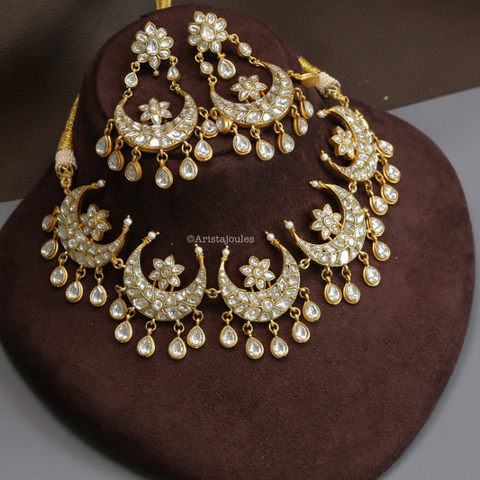 Chandrika Premium Jadau Kundan Set - Clear