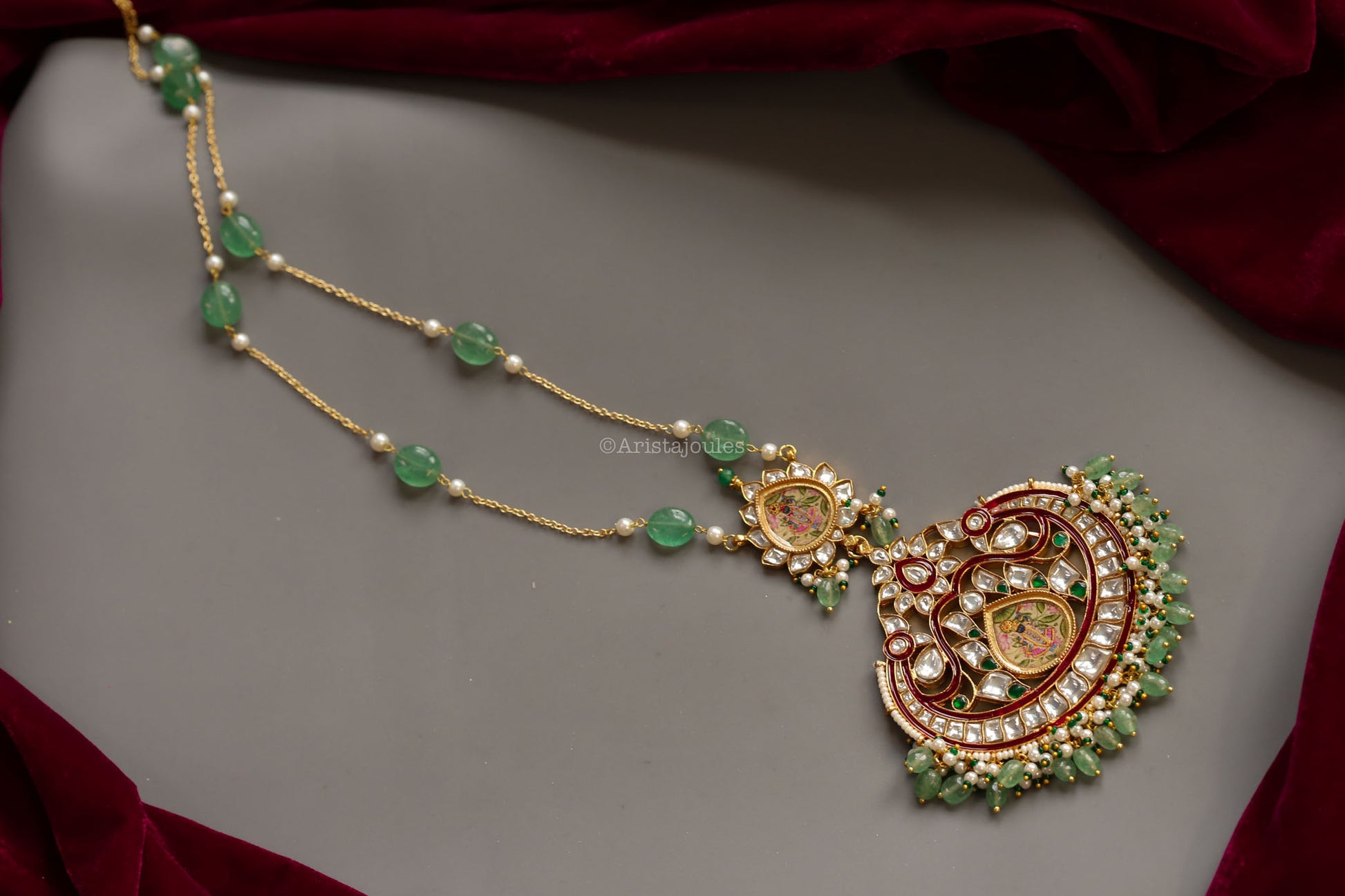 Pichwai Jadau & Enamel Srinathji Necklace