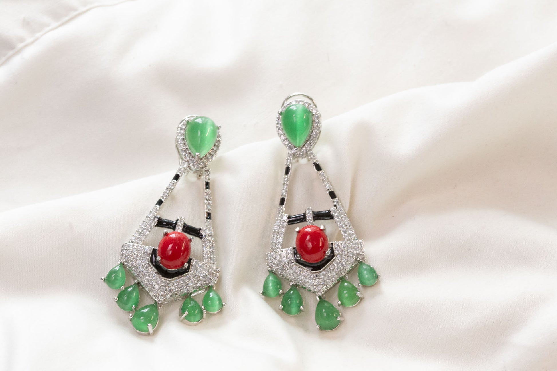 Ananaya Pota Doublet Earrings (Colors Available)