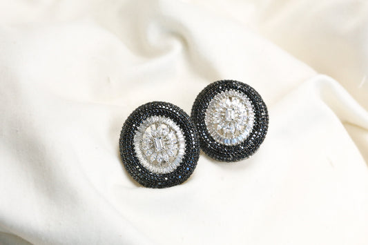 Micro CZ Pave Setting Studs - Black