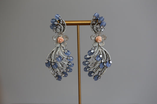 Fusion CZ Earrings - Blue