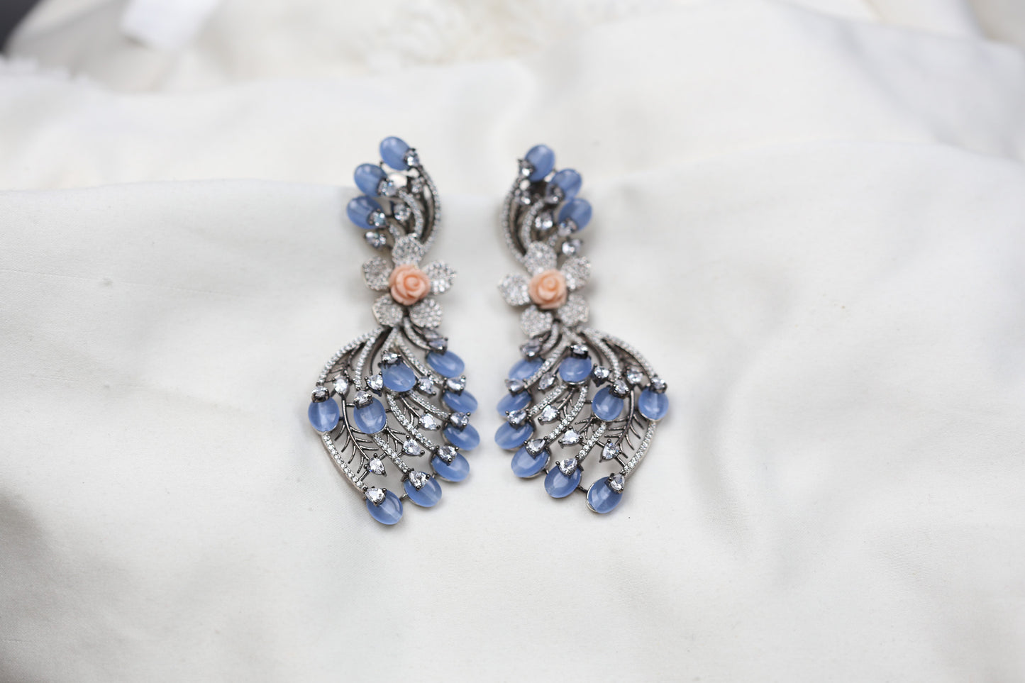 Fusion CZ Earrings - Blue