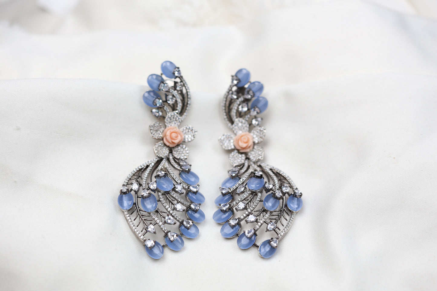 Fusion CZ Earrings - Blue